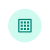Mint Circle Grid Icon