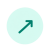 Mint Circle Upward Arrow Icon